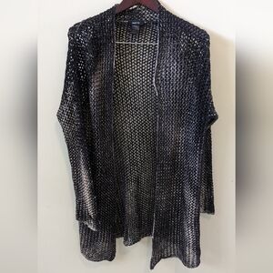 Avant Toi Knit Coated Ombre Cotton Cardigan Made in Italy